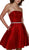 Nox Anabel - Y661 Straight Across A-Line Cocktail Dress