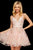 Sherri Hill - 53074 Beaded Lace Sweetheart A-Line Short Dress In Pink