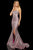 Sherri Hill - 52954 Long Strapless Fitted Mermaid Dress In Pink and Silver
