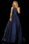 Sherri Hill - 52958 Criss Cross Back A-Line Long Dress In Blue