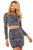 Sherri Hill - 52090 Two Piece Dazzling Long Sleeves Homecoming Dress In Blue