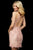 Sherri Hill - 53152 Lace Appliqued High Neck Short Dress In Pink