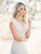 Wilderly Bride by Allure Bridals - F113 Deep V-neck A-line Bridal Dress In White