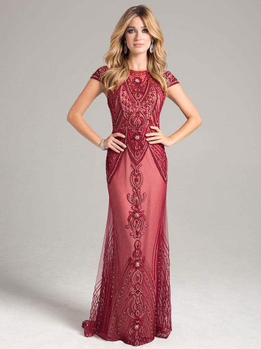 32965 Dress In Nude Red