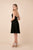 Nox Anabel - A660 Beaded Lace V-neck A-line Dress In Black