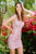 Nox Anabel - A671 Sleeveless Low Scoop Back Fitted Cocktail Dress in Pink