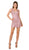 Nox Anabel - A671 Sleeveless Low Scoop Back Fitted Cocktail Dress in Pink