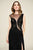 Tadashi Shoji - Braided Illusion Dress with Slit In Black