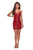 La Femme - 28229 Strapless Sweetheart Short Dress In Red