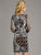 Lara Dresses - Sassy Beaded Long Sleeve Cocktail Dress 33264, Black, Multi-Color