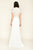 Tadashi Shoji - Laced Bodice Soft Skirt Long A-line Dress In White