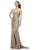BG Haute - E01015 Strapless Sweetheart Sheath Dress in Neutral