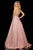 Sherri Hill - 52457 Scoop Strappy Bandeau A Line Dress In Pink