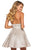 Sherri Hill - 52955 Short Glitter Empire A Line Dress In Neutral and Silver