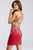 JVN55146 Embellished Halter Sheath Dress