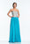 Terani Couture - 151P0385A Sequin Embellished Sweetheart Chiffon Gown in Blue