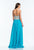 Terani Couture - 151P0385A Sequin Embellished Sweetheart Chiffon Gown in Blue