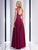 Clarisse - 2735 Illusion High Ornate Gown in Purple and Red