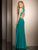 Clarisse - 2503 Embellished Illusion Jewel Sheath Dress in Green