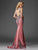 Clarisse - M6419 Intricate Embellished Lace Sheath Gown In Pink