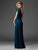 Clarisse - M6401 Chiffon Bateau A-line Dress in Green