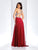 Clarisse - 3412 Illusion Halter A-line Dress in Red