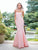Clarisse - 3415 Floral Semi-Sweetheart Mermaid Dress in Pink