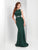 Clarisse - 3482 Sleeveless Chic Jersey Sheath Gown in Green