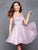 Clarisse - 3627 Allover Sequin Cutout Illusion Cocktail Dress