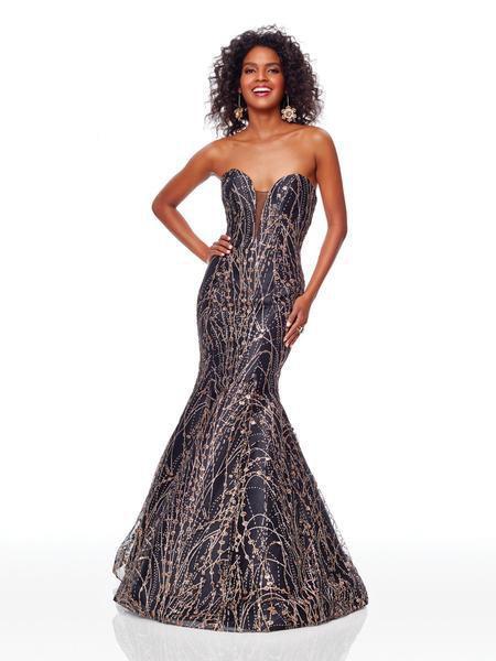 Clarisse - 3719 Embellished Strapless Sweetheart Mermaid Gown In Black