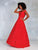 Clarisse - 3838 Off-Shoulder Lace A-Line Gown In Red