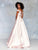 Clarisse - 3866 Lace Off-Shoulder Mikado Ballgown In Pink