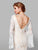 Clarisse - 600101 Lace Long Bell Sleeve Trumpet Dress In Ivory