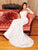 Clarisse - 600109 Lace Deep Off-Shoulder Mermaid Dress In Ivory/Nude
