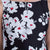 Adrianna Papell - AP1E202723 Floral Bateau Cocktail Dress In Black and White