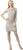 Adrianna Papell - 41886310 Sequin Jewel A-line Dress in Silver
