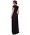 Adrianna Papell - 08G905570 Cap Sleeve V-Neck Ruched Dress in Purple