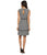 Adrianna Papell - 12249140 Piping Detailed Cutout Dress in Black and White