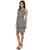 Adrianna Papell - 12249140 Piping Detailed Cutout Dress in Black and White