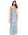 Adrianna Papell - 91892290 Sleeveless Geometric Adorned Trumpet Gown in Blue