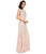 Adrianna Papell - 61910460 Sequin Embellished Sleeveless Godet Gown in Pink