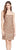 Adrianna Papell - Embellished Straight Across Neck Dress 41881470 in Brown
