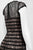 Adrianna Papell - Striped Lace Dress 11252740 in Black and Neutral