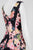 Adrianna Papell - 12247890 Floral Scoop Neck Column Dress in Black and Multi-color