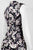 Adrianna Papell - 12253222 High Neck Floral Sheath Dress in Black and Multi-Color