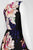 Adrianna Papell - 12253262 Floral Pleat A-Line Dress in Black and Multi-Color