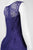 Adrianna Papell - 15250960 Bateau Neck Flare Lace Dress in Purple