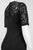 Adrianna Papell - Lace Illusion Jewel Neck Stretch Dress 16260650 in Black