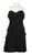 Adrianna Papell - 41857710 Strapless Tiered Chiffon Cocktail Dress In Black