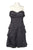 Adrianna Papell - 41857710 Strapless Tiered Chiffon Cocktail Dress In Black and Gray